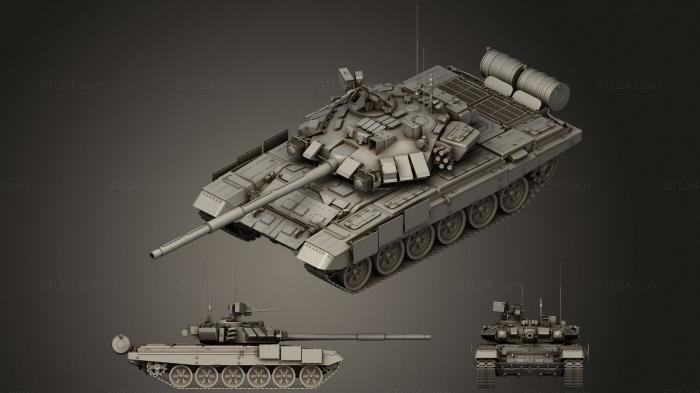 Vehicles (T 90, CARS_4243) 3D models for cnc